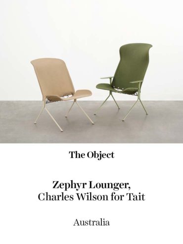 The Object Winner - Zephyr Lounger | Charles Wilson for Tait | Australia
